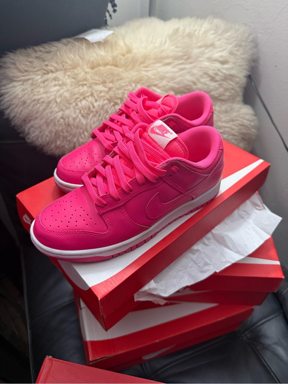 Like New Nike Dunk Low 6Y/7.5W Hyper Pink